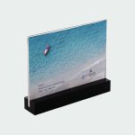 إطار صور من الأكريليك الأسود الصلب