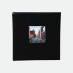 ألبوم "Bella Vista Black" لإدخال الصور بسهولة، بتصميم أنيق وعصري باللون الأسود.