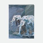 "دفتر ملاحظات بتصميم الفيلة - حجم عملي A5"