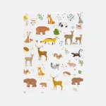 Woodland Charm white Notebook